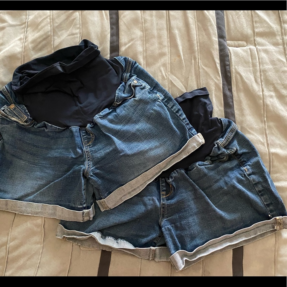 Indigo Blue XL maternity shorts